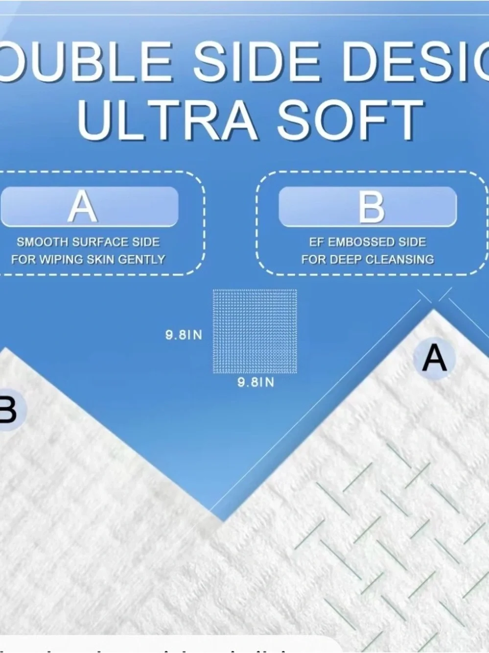 LUXU Disposable Thick Facial Towels – 25 Count | Ultra Soft Biodegradable Face